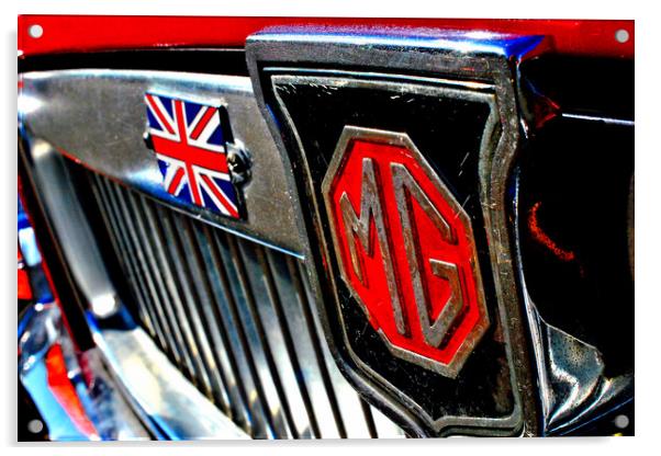 MG Classic British Sports Motor Car Acrylic by Andy Evans Photos