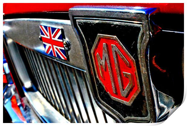 MG Classic British Sports Motor Car Print by Andy Evans Photos