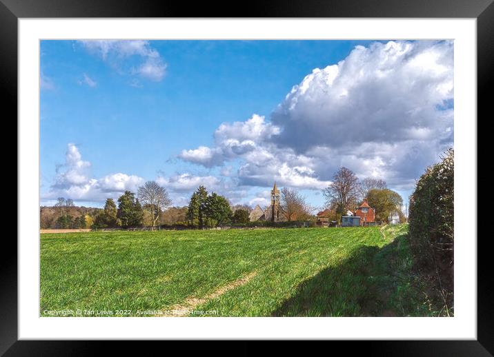 Big Skies Over Ipsden Framed Mounted Print by Ian Lewis