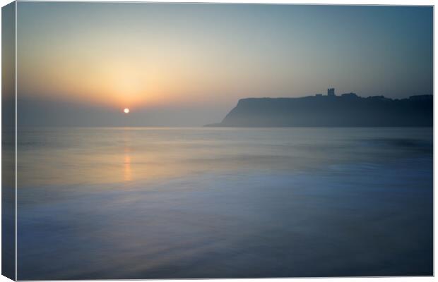 Scarborough Castle Sunrise, North Yorkshire  Canvas Print by Darren Galpin