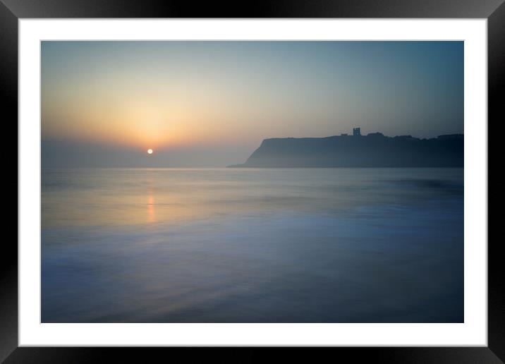Scarborough Castle Sunrise, North Yorkshire  Framed Mounted Print by Darren Galpin