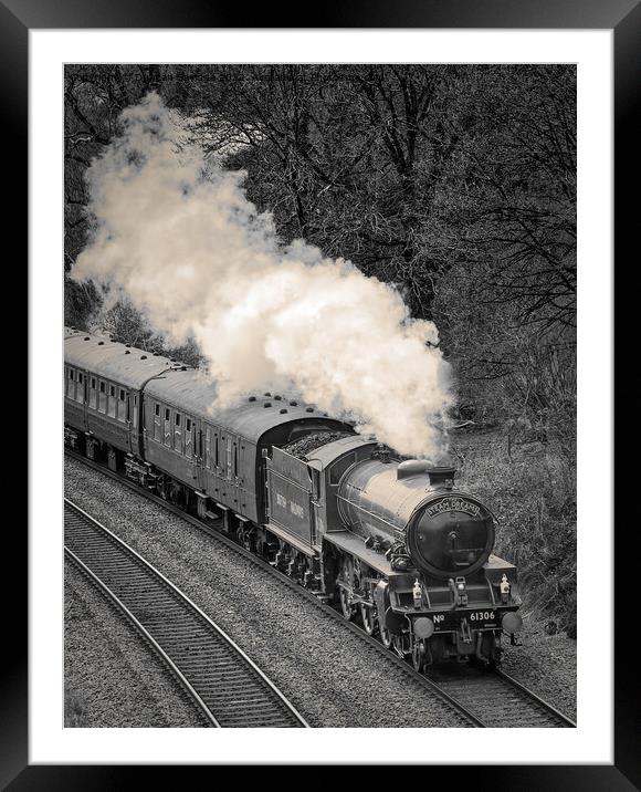 61306 'Mayflower' travelling through the Limpley Stoke Valley on Steam Dreams Excursion to Bath from London Victoria on 5th April 2022 Framed Mounted Print by Duncan Savidge