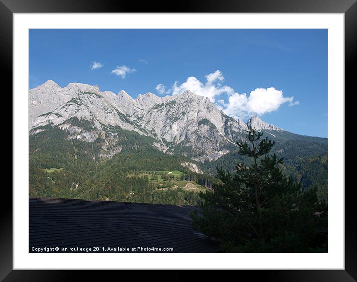 Tennen mountains Framed Mounted Print by ian routledge
