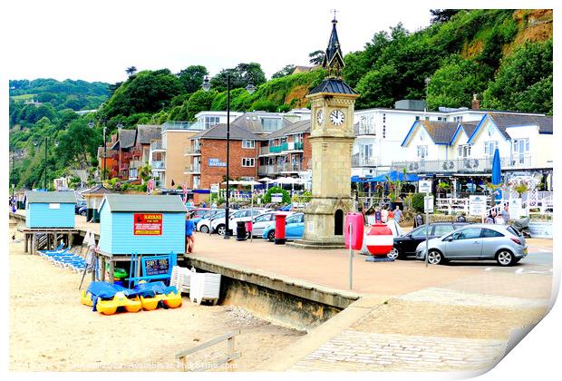 Shanklin Seafront. Print by john hill