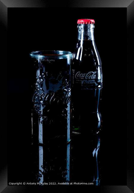 Coca Cola The Real Thing Framed Print by Antony McAulay