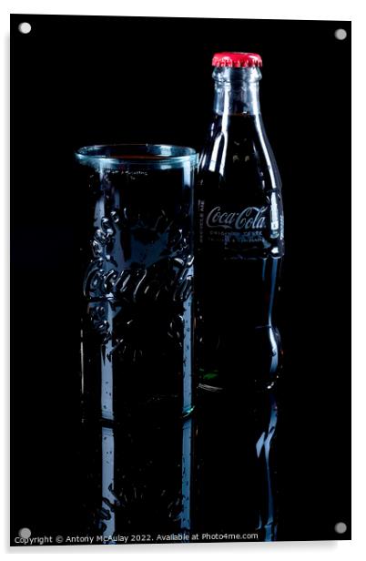 Coca Cola The Real Thing Acrylic by Antony McAulay