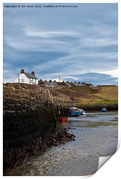 Seaton Sluice Harbour, Northumberland Print by Jim Jones