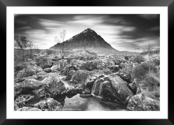 Majestic Glen Coe Mountain Framed Mounted Print by Les McLuckie