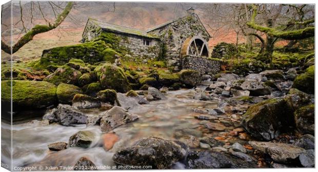The Old Mill, Borrowdale Canvas Print by Jules Taylor