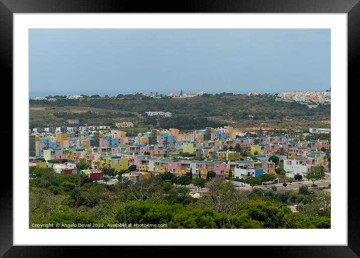 Albufeira Marina View Framed Mounted Print by Angelo DeVal