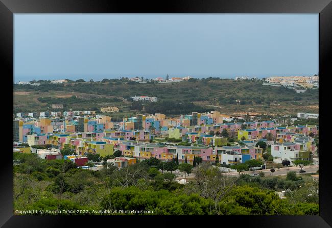 Albufeira Marina View Framed Print by Angelo DeVal