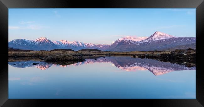 Loch Ba Sunrise Panoramic Framed Print by Kevin Winter