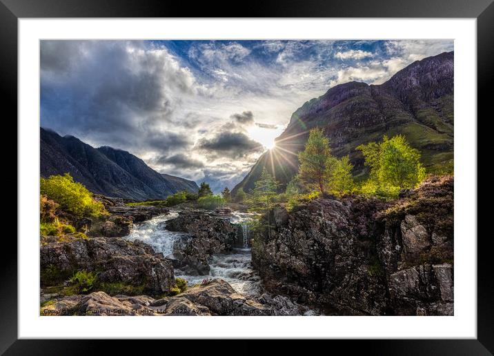 Streams & Beams Framed Mounted Print by Storyography Photography
