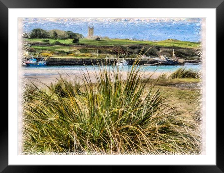 Serene Hayle River View Framed Mounted Print by Beryl Curran