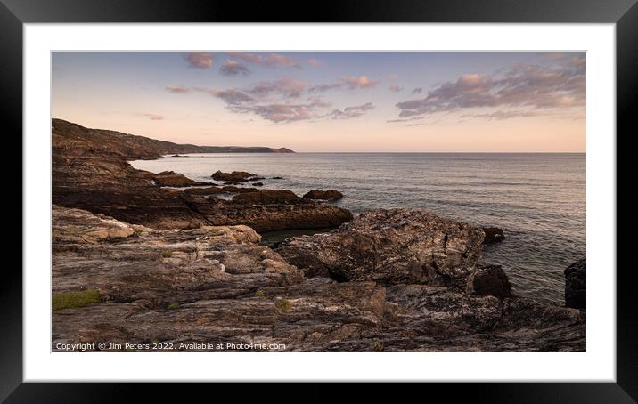 Rame head and Whitsand bay from Sharrow point Framed Mounted Print by Jim Peters