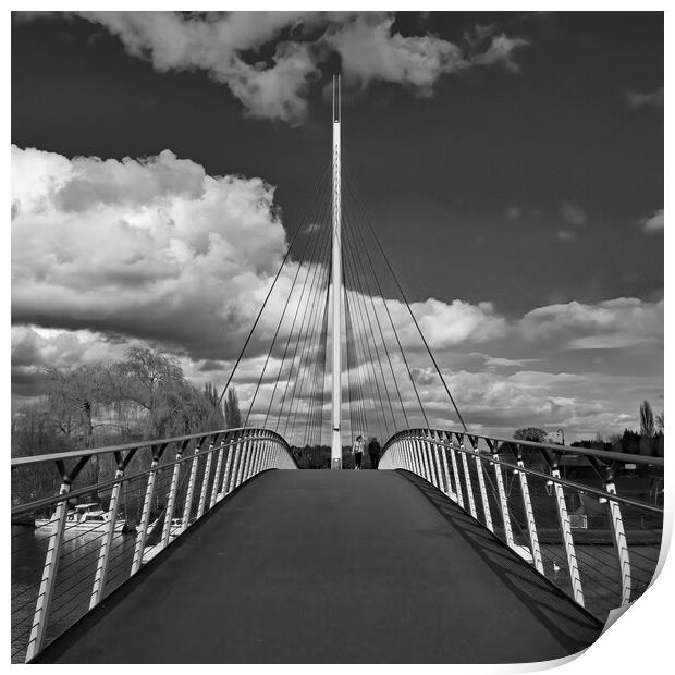 Christchurch Bridge over the River Thames  Print by Joyce Storey