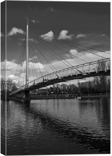 Christchurch Bridge over the River Thames Canvas Print by Joyce Storey