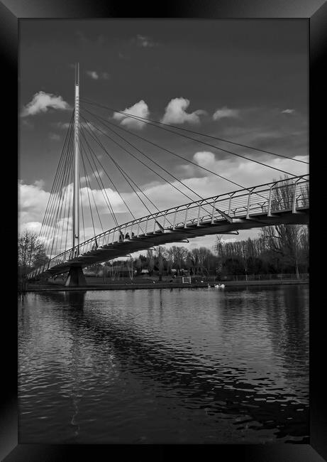 Christchurch Bridge over the River Thames Framed Print by Joyce Storey