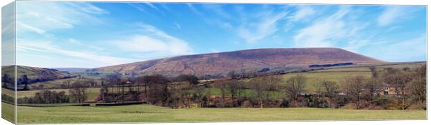 Pendle Countryside Panorama Canvas Print by David McCulloch