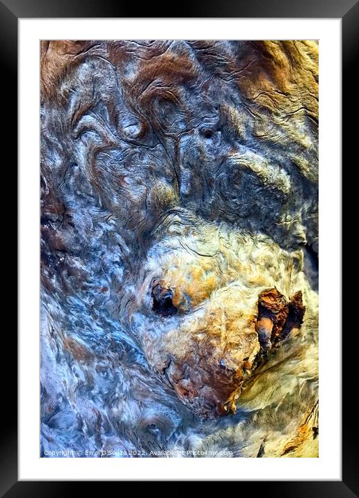 Breaking through abstract bark Framed Mounted Print by Errol D'Souza