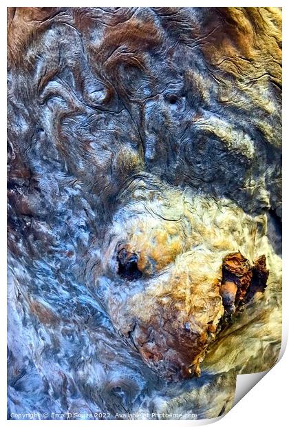 Breaking through abstract bark Print by Errol D'Souza