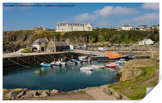 Portpatrick Harbour Dumfries and Galloway Scotland Print by Pearl Bucknall