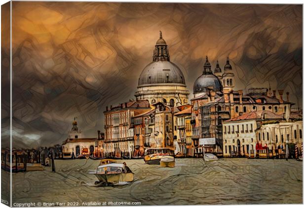 The Grand Canal in Venice Canvas Print by Brian Tarr