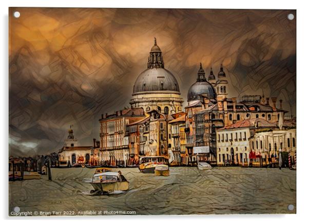The Grand Canal in Venice Acrylic by Brian Tarr