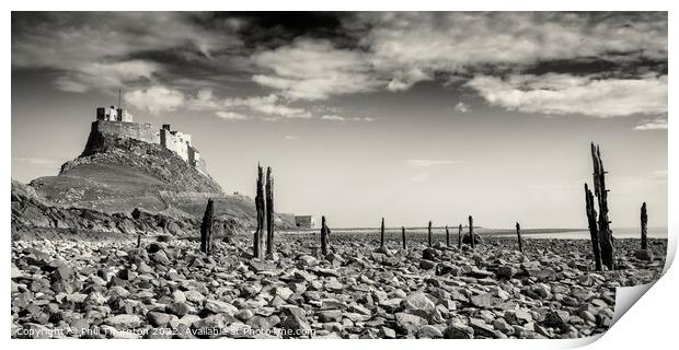 Lindisfarne Castle, Holy Island, Northumberland Print by Phill Thornton