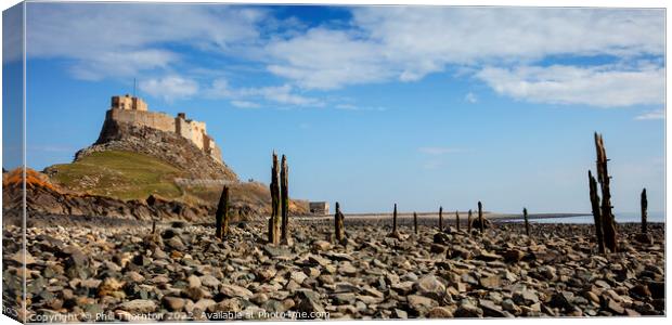 Lindisfarne Castle, Holy Island, Northumberland Canvas Print by Phill Thornton