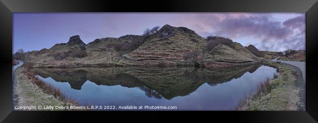 Fairy Glen Uig panoramic  Framed Print by Lady Debra Bowers L.R.P.S