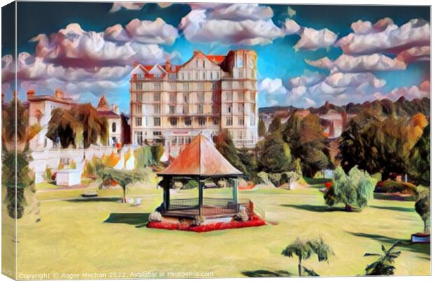 Victorian Charm in Parade Gardens Canvas Print by Roger Mechan