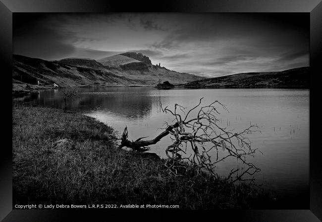 Loch Fada and Storr  Framed Print by Lady Debra Bowers L.R.P.S