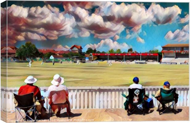 Cricket Fever Canvas Print by Roger Mechan