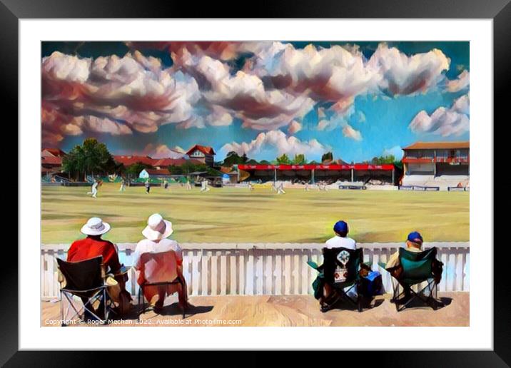 Cricket Fever Framed Mounted Print by Roger Mechan