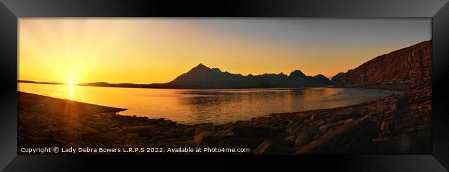 Elgol at Sunset  Framed Print by Lady Debra Bowers L.R.P.S