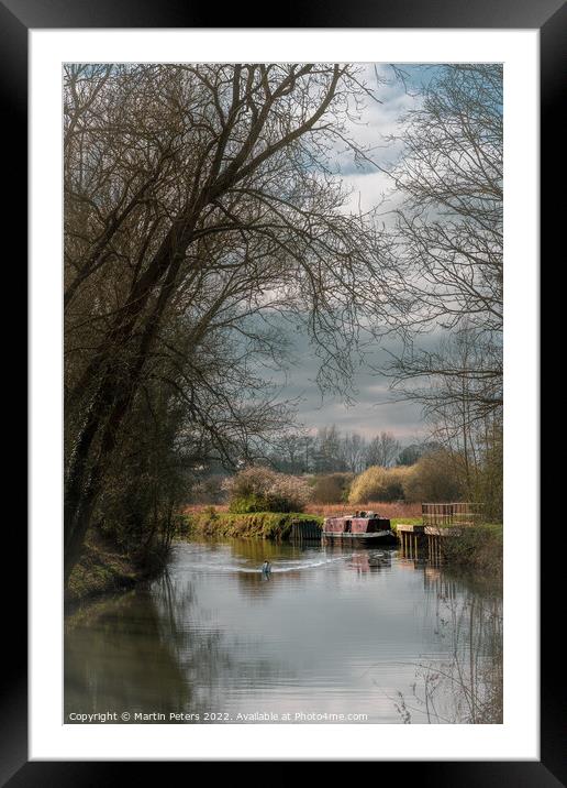 Serenity on the River Framed Mounted Print by Martin Yiannoullou