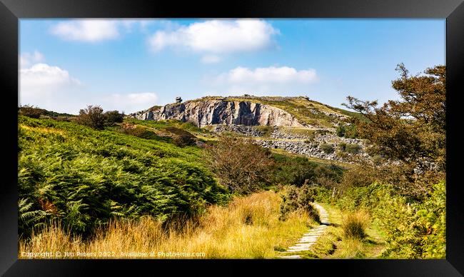 Stowes Hill quarry the Cheesewring on Bodmin Moor Framed Print by Jim Peters