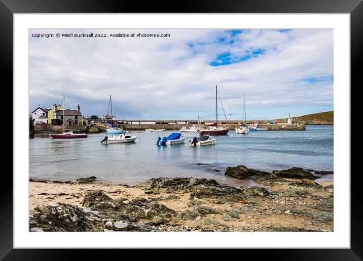 Cemaes Harbour Isle of Anglesey Wales Framed Mounted Print by Pearl Bucknall