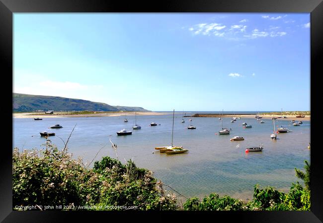 Mawddach estuary, Barmouth, Wales. Framed Print by john hill