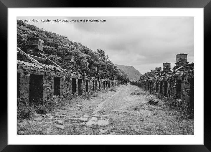 Anglesey Barracks in monochrome Framed Mounted Print by Christopher Keeley