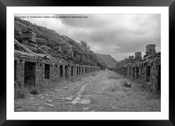 Anglesey Barracks in black and white Framed Mounted Print by Christopher Keeley