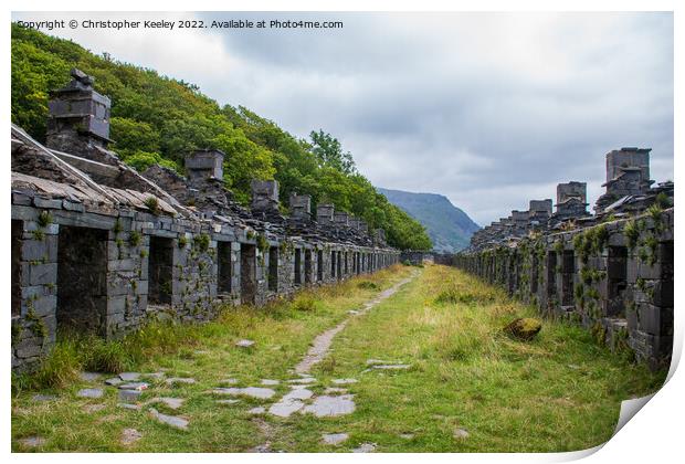 Anglesey Barracks in Snowdonia Print by Christopher Keeley