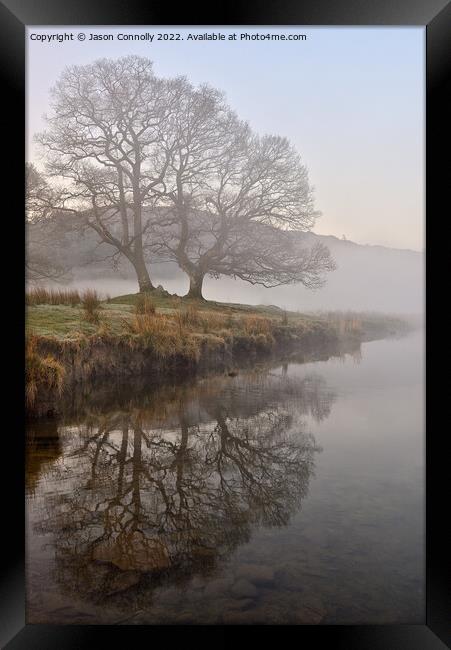 Elterwater Reflections Framed Print by Jason Connolly