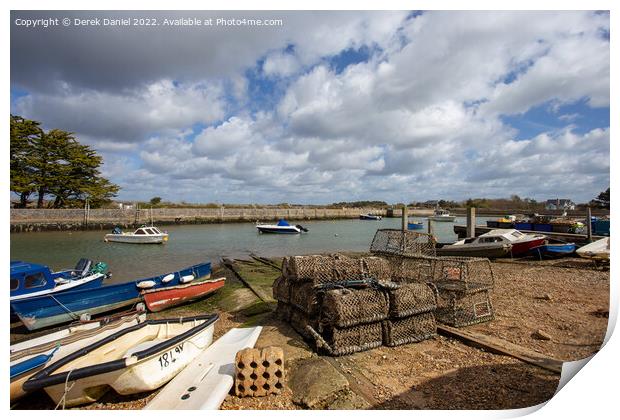Lobster Pots, Boats and more... Print by Derek Daniel