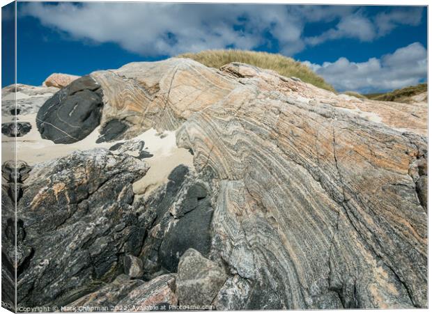 Lewisian Gneiss rock formation - Isle of Harris Canvas Print by Photimageon UK