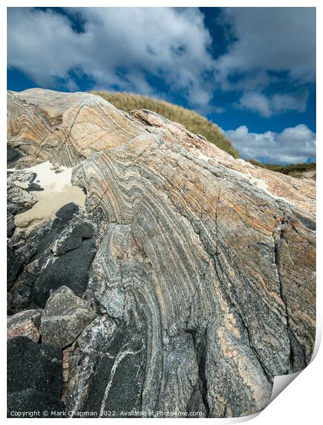 Lewisian Gneiss rock formation - Isle of Harris Print by Photimageon UK
