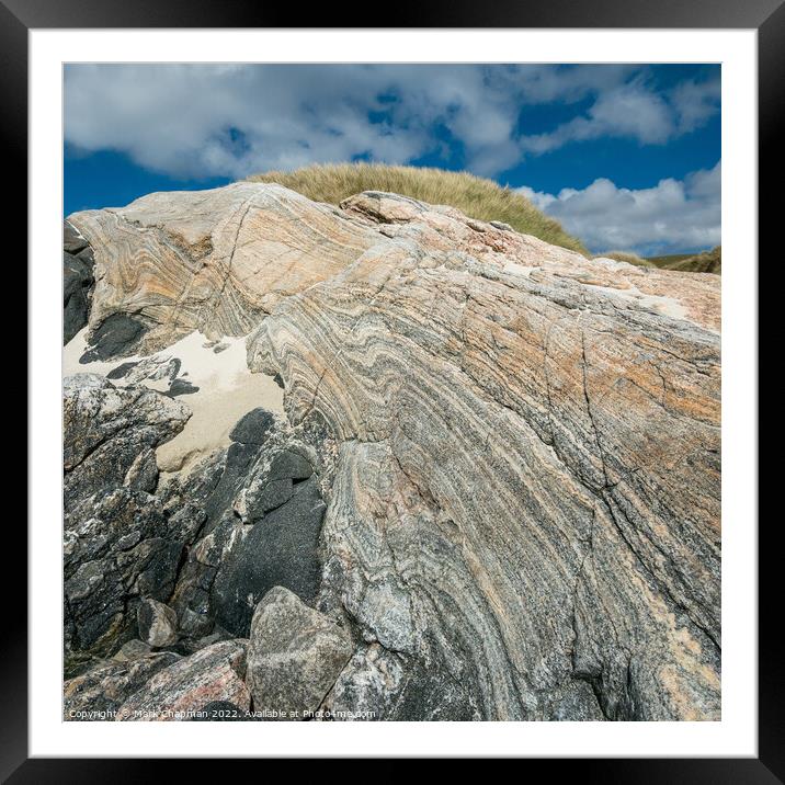 Lewisian Gneiss rock formation - Isle of Harris Framed Mounted Print by Photimageon UK