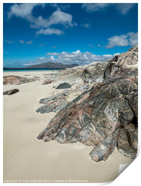 Traigh Mheilein beach - Isle of Harris - Scotland Print by Photimageon UK