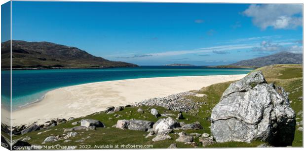 Traigh Mheilein beach - Isle of Harris - Scotland Canvas Print by Photimageon UK